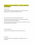 Healthcare Finance Chapters 1 & 2 Exam Questions and Answers&period;