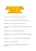 NSG 120 LATEST EXAM QUESTIONS AND VERIFIED ANSWERS 100- GUARANTEED PASS
