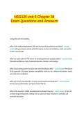 NSG120 unit 6 Chapter 36 Exam Questions and Answers