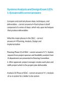 Systems Analysis and Design Exam 1 &lpar;Ch&period; 1-3&rpar; exam with correct answers