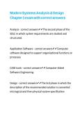 Modern Systems Analysis & Design Chapter 1 exam with correct answers
