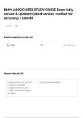 BMW ASSOCIATES STUDY GUIDE Exam fully solved & updated &lpar;latest version verified for accuracy&rpar; &vert; Latest&excl;&excl;