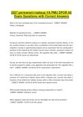2027 permanent makeup VA PMU DPOR All Exam Questions with Correct Answers