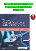 Wilkins&rsquo; Clinical Assessment in Respiratory Care &lpar;8th Edition&rpar; &ndash; Huber &ndash; Complete Test Bank for Chapters 1&ndash;21 complete Verified edition