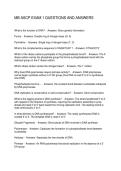 MB ASCP EXAM 1 QUESTIONS AND ANSWERS