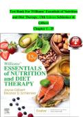 Williams&rsquo; Essentials of Nutrition and Diet Therapy &lpar;13th Edition&rpar; &ndash; Schlenker & Gilbert &ndash; Complete Test Bank for Chapters 1&ndash;25 COMPLETE GUIDE A&plus;