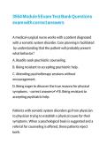 3554 Module 5 Exam Test Bank Questions exam with correct answers