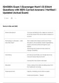 ISM3004 Exam 1 &lpar;Scavenger Hunt 1-3&rpar; EXAM Questions with 100&percnt; Correct Answers &vert; Verified &vert; Updated &lpar;Actual Exam&rpar;