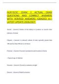 NUR1023C EXAM 2 ACTUAL EXAM QUESTIONS AND CORRECT ANSWERS WITH VERIFIED ANSWERS &lbrack;GRADED A&plus;&rsqb; LATEST UPDATE 2026&sol;2027&period;