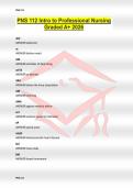 PNS 112 Intro to Professional Nursing Graded A&plus; 2026