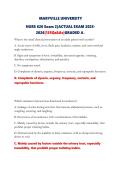 MARYVILLE UNIVERSITY NURS 620 Exam 2&vert;ACTUAL EXAM 2025-2026&vert;135Qs&As&vert;GRADED A&plus;