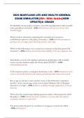 2026 MARYLAND LIFE AND HEALTH GENERAL EXAM SIMULATOR&vert;280&plus; REAL Qs&As&vert;NEW UPDATE&vert;A&plus;GRADE