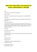 Adult health 2 &lpar;WGU D446&rpar; 3&ast; Exam Questions and Answers&vert; Updated RATED A&plus; &vert; NEW 2026