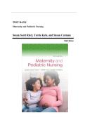 Test Bank for Maternity and Pediatric Nursing&comma; 5th Edition&period; by Susan Ricci&comma; Terri Kyle&comma; Susan Carman&period; All Chapters Covered&vert; 100&percnt; verified Answers&vert; Latest Edition 2025&vert; ISBN-