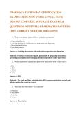 PHARMACY TECHNICIAN CERTIFICATION  EXAMINATION &lpar;NEW YORK&rpar; ACTUAL EXAM  2026&sol;2027 COMPLETE ACCURATE EXAM REAL QUESTIONS WITH WELL ELABORATED ANSWERS&period;  &lpar;100&percnt; CORRECT VERIFIED SOLUTIONS&rpar; 