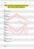 PNS 112 Intro to Professional Nursing Med Terms 2026 Graded A&plus;