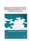 Test Bank For Advanced Accounting&comma; 15th Edition by Joe Ben Hoyle&comma; Schaefer and Doupnik&vert; 9781264798483&vert; LATEST