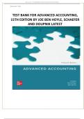 Test Bank For Advanced Accounting&comma; 15th Edition by Joe Ben Hoyle&comma; Schaefer and Doupnik &vert; LATEST edition 2026