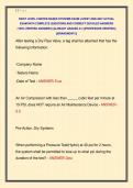 NICET LEVEL II WATER BASED SYSTEMS EXAM LATEST 2026-2027 ACTUAL  EXAM WITH COMPLETE QUESTIONS AND CORRECT DETAILED ANSWERS  &lpar;100&percnt; VERIFIED ANSWERS&rpar; &vert;ALREADY GRADED A&plus;&vert; &vert;&vert;PROFESSOR VERIFIED&vert;&vert;  &vert;&vert;BRANDNEW&excl;&excl;&excl;&vert;&vert;