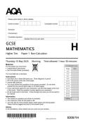 AQA GCSE Mathematics  H  paper  1  2025