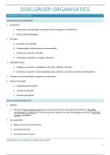Samenvatting doelgroep organisaties