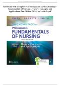  Test Bank for Davis Advantage - Fundamentals of Nursing - Theory&comma; Concepts&comma; and Applications&comma; 5th Edition &lpar;2026&rpar; by Leslie with Complete Answer Key  