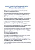SW 602 Theory-Informed Social Work Practice With Groups Exam Study Guide