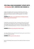 PPR FINAL EXAM 2026&vert;NEWEST UPDATE WITH 215&plus;Qs&As&vert;100&percnt; VERIFIED AND GRADED A&plus;