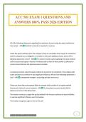 ACC 501 EXAM 1 QUESTIONS AND ANSWERS 100&percnt; PASS 2026 EDITION