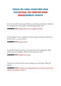 TEXAS CDL FINAL EXAM PREP 2026-2027&vert;ACTUAL 250 VERIFIED EXAM QS&AS&vert;NEWEST UPDATE