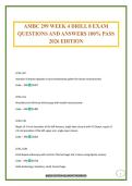 AMBC 299 WEEK 4 DRILL 8 EXAM QUESTIONS AND ANSWERS 100&percnt; PASS 2026 EDITION