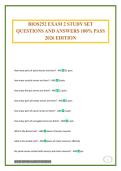 BIOS252 - SESSION 2 EXAM 2 QUESTIONS AND ANSWERS 100&percnt; PASS 2026 EDITION