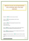 BIOS251 EXAM 2 EXAM QUESTIONS AND ANSWERS 100&percnt; PASS 2026 EDITION