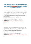 2026 PPR FINAL EXAM PRACTICE QUESTIONS AND ANSWERS&vert;100Qs&As&vert;ALREADY GRADED A&plus;&vert;NEWEST UPDATE