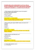 NUR 2092 Health Assessment &ndash; NUR2092 &ndash; Final Exam Compilation with 200&plus; Verified Questions and Detailed Answers for Comprehensive Nursing Assessment Review LATEST UPDATE