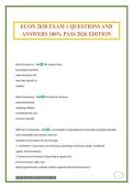 ECON 2030 EXAM 1 QUESTIONS AND ANSWERS 100&percnt; PASS 2026 EDITION