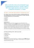 EPIC CLN251&sol;252 ACTUAL EXAM 2026&sol;2027 Expert Certified Questions and Answers &vert; Already Graded A&plus; &vert; 100&percnt; Pass Complete Questions and Answers Expert Certified Pass Guaranteed - A&plus; Graded