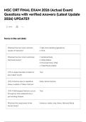 MSC ORT FINAL EXAM 2026 &lpar;Actual Exam&rpar; Questions with verified Answers &lpar;Latest Update 2026&rpar; UPDATE&excl;&excl;