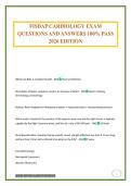 FISDAP CARDIOLOGY EXAM QUESTIONS AND ANSWERS 100&percnt; PASS 2026 EDITION