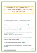 GMS 6440 FUNDAMENTALS FINAL EXAM QUESTIONS AND ANSWERS 100&percnt; PASS 2026 EDITION
