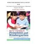 Instructor&rsquo;s Manual and Test Bank for Early Literacy in Preschool and Kindergarten&colon; A Multicultural Perspective&comma; 4th edition  by Janice Beaty&comma; Linda Pratt&comma; Chapter 1-10 &vert; All Chapters