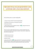 MD LIFE FINAL EXAM QUESTIONS AND ANSWERS 100&percnt; PASS 2026 EDITION