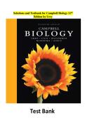 Solutions Manual and Test Bank for Campbell Biology&comma; 11th Edition&comma; authored by Lisa Urry&comma; Michael Cain&comma; Steven Wasserman&comma; Peter Minorsky&comma; and Jane Reece
