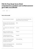 FSE 214 Final Study Terms EXAM comprehensive questions and verified answers&vert; get it 100&percnt; ACCURATE&excl;&excl;