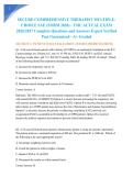 SECURE COMPREHENSIVE THERAPIST MULTIPLE-CHOICE SAE &lpar;FORM 2020&rpar; - TMC ACTUAL EXAM 2026&sol;2027 Complete Questions and Answers Expert Verified Pass Guaranteed - A&plus; Graded