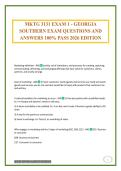 MKTG 3131 EXAM 1 - GEORGIA SOUTHERN EXAM QUESTIONS AND ANSWERS 100&percnt; PASS 2026 EDITION