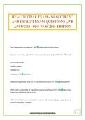HEALTH FINAL EXAM - NJ ACCIDENT AND HEALTH EXAM QUESTIONS AND ANSWERS 100&percnt; PASS 2026 EDITION