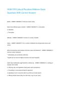 HUM 370 Cultural Pluralism Midterm Exam Questions With Correct Answers 