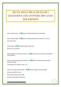NR 449- QUIZ 5 EXAM QUESTIONS AND ANSWERS 100&percnt; PASS 2026 EDITION