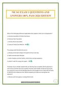 NR 341 EXAM 1 QUESTIONS AND ANSWERS 100&percnt; PASS 2026 EDITION